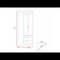 Tuhome Lisboa Armoire, Rod, Double Door, Two Drawers, Metal Handles, Light Gray CLZ5535 - alternate 6